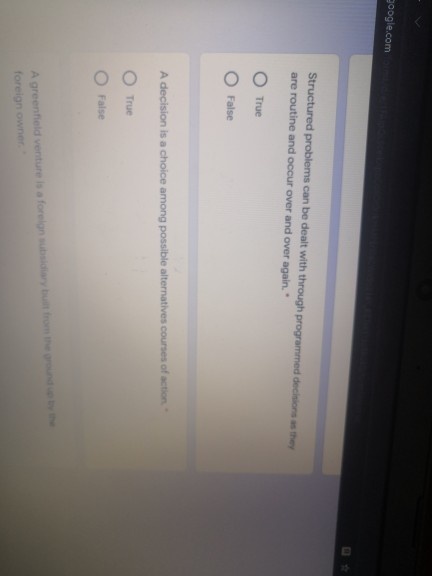 Operational plans include both standing plans and