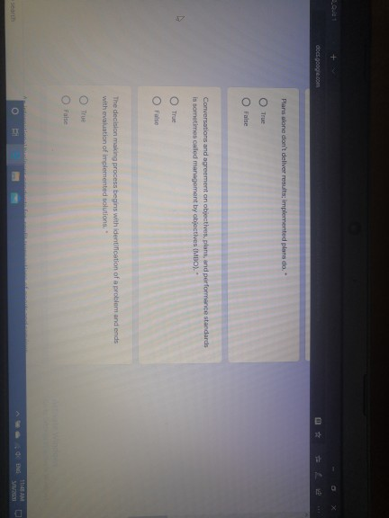 Operational plans include both standing plans and