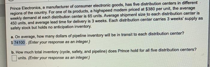 Prince Electronics, a manufacturer of consumer