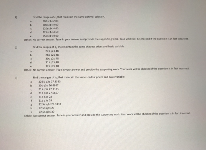 Section 1: Multiple choice and Short Answers (15