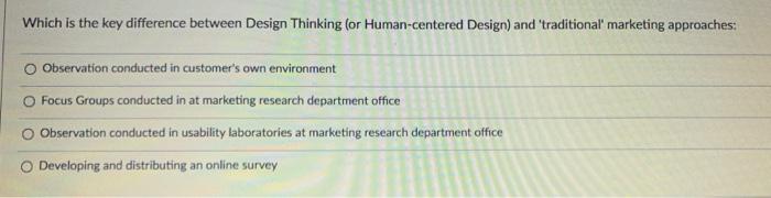 Which is the key difference between Design