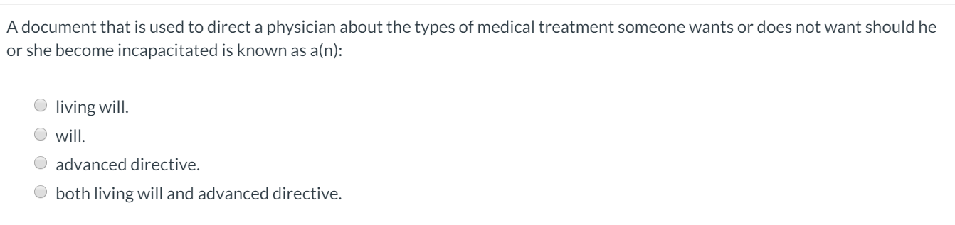 A document that is used to direct a physician