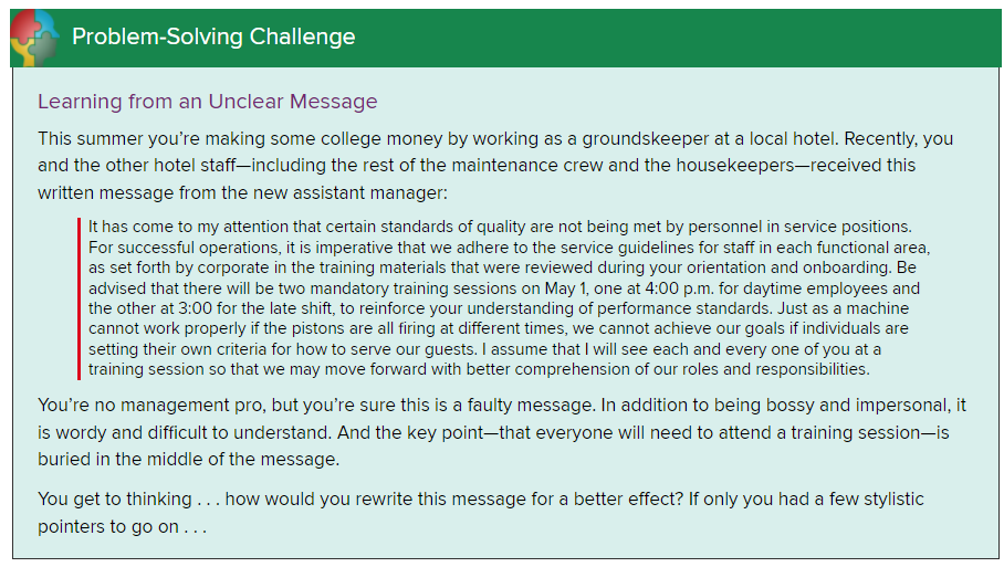 Problem Solving Challenge Learning from an