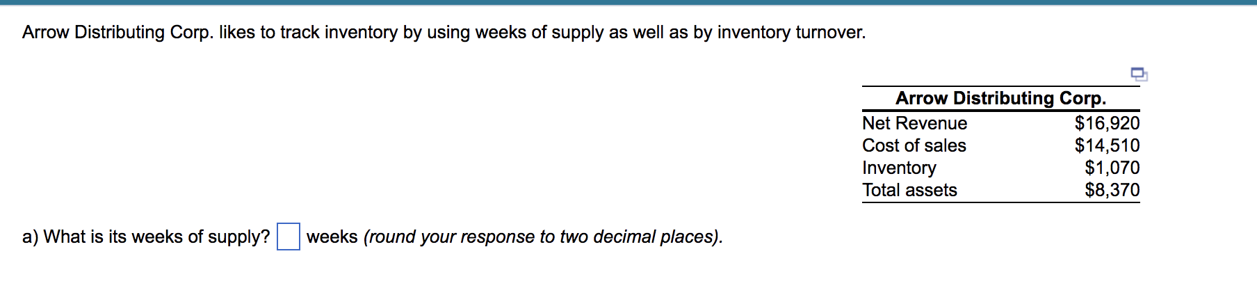 Arrow Distributing Corp. likes to track inventory