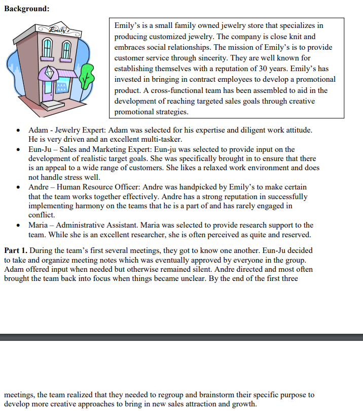 2) Please apply the Five Stages of Group & Team