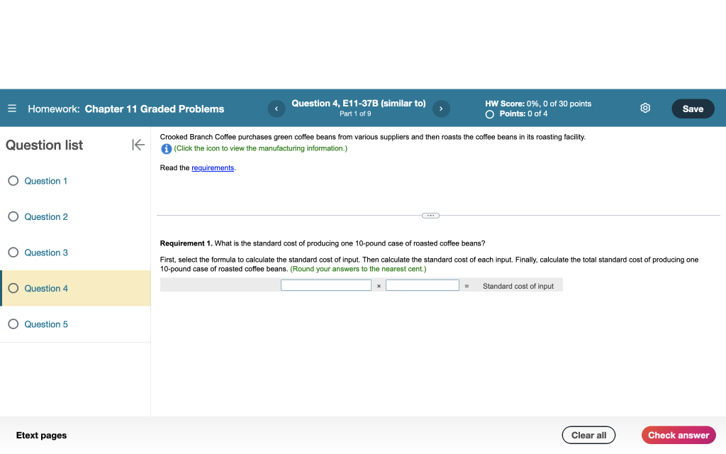 C11Q4 C11Q4 Coffee purchases green coffee beans