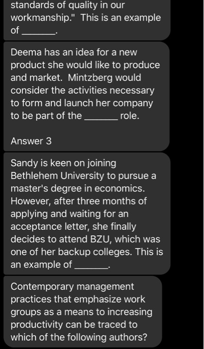 standards of quality in our workmanship." This is