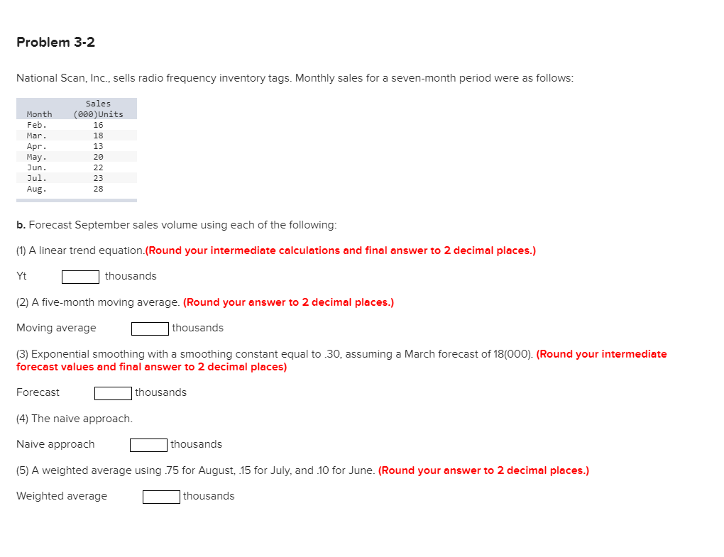 Problem 3-2 National Scan, Inc., sells radio