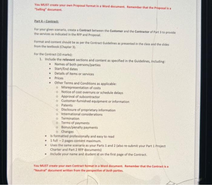 "Selling" document. Bert 4 - Contract: For yout