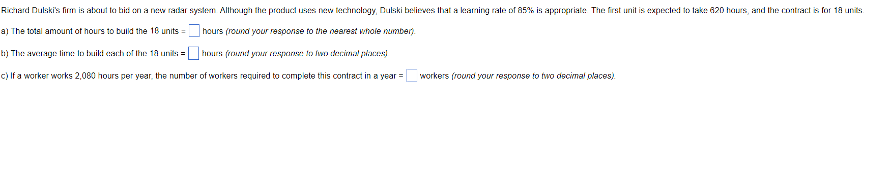 Richard Dulski's firm is about to bid on a new