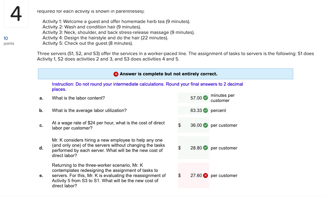 What is the correct answer for E? 4 Mr. K's is a