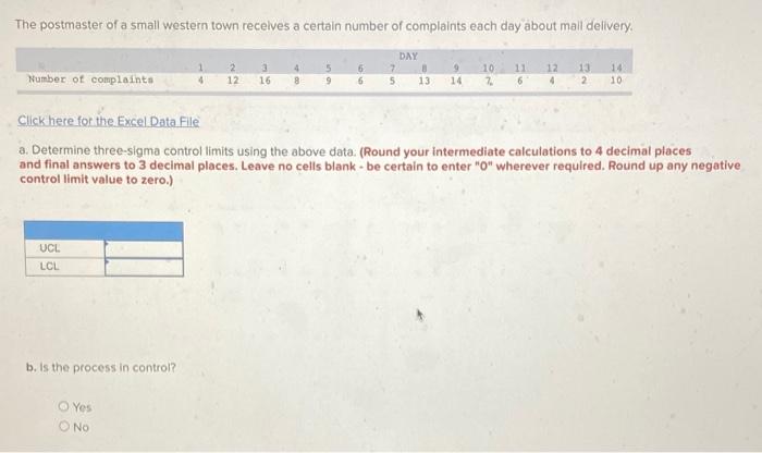 The postmaster of a small western town receives a