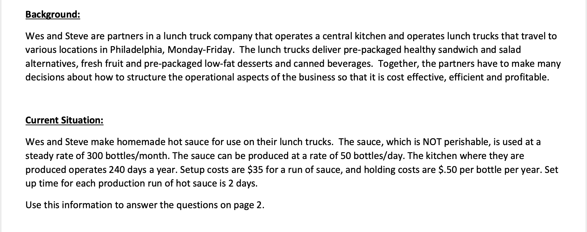 Wes and Steve make homemade hot sauce for use on