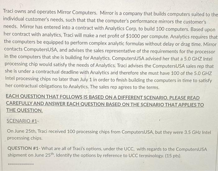 Traci owns and operates Mirror Computers. Mirror