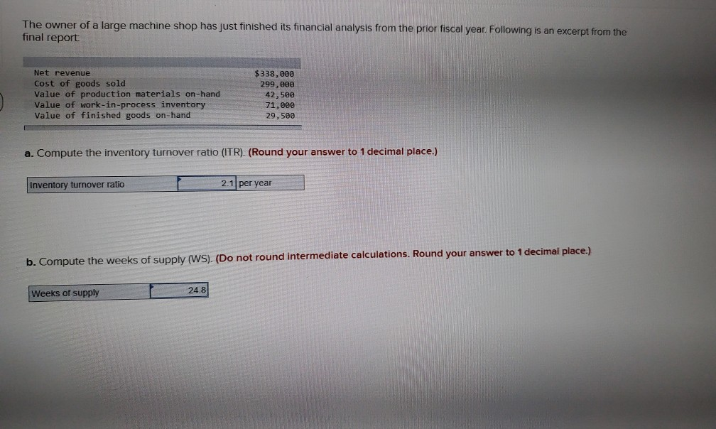 Are my answers correct? (ITR) A = 2.1 per year