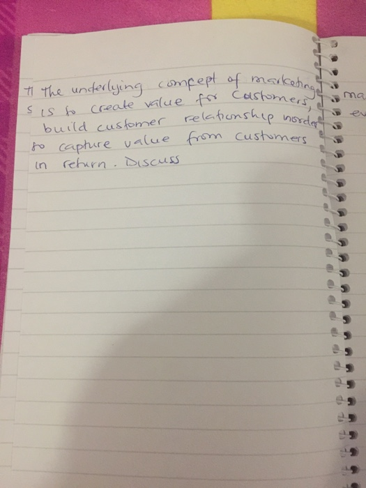 to capture value from customers in return.