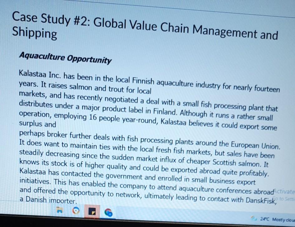 plz provide ans to all ques Case Study #2: Global