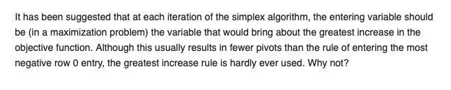 It has been suggested that at each iteration of