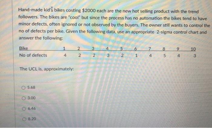 Hand-made kid'I bikes costing $2000 each are the