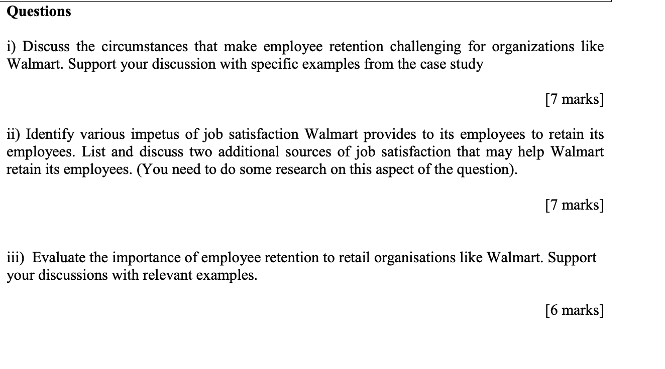 Walmart Refocuses Its Employee Retention