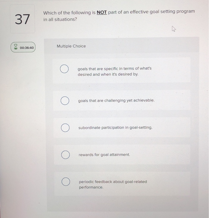 37 Which of the following is NOT part of an