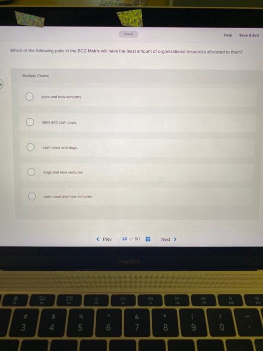 Saved Help Save & Exit Which of the following