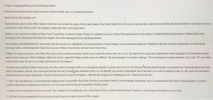 Chapter 4 Managing Ethics and Social