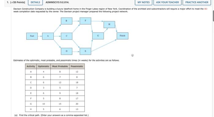 Hi! Please signify ALL answers legibly so I can