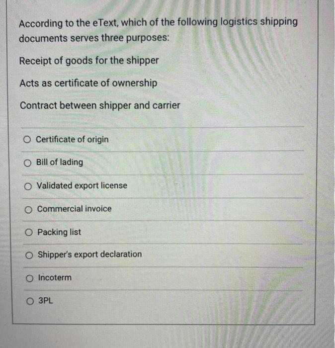 According to the eText, which of the following