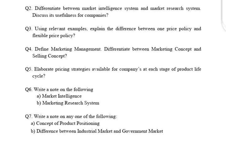 Please solve all questions Q2. Differentiate