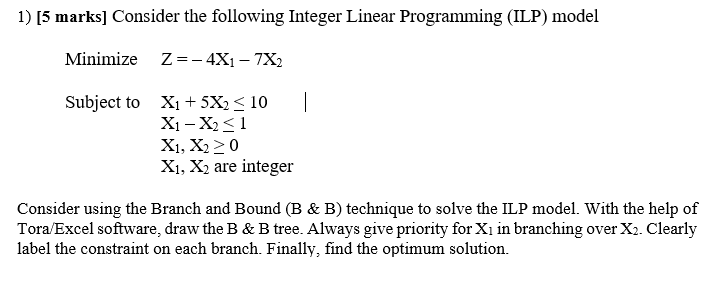 1) [5 marks] Consider the following Integer