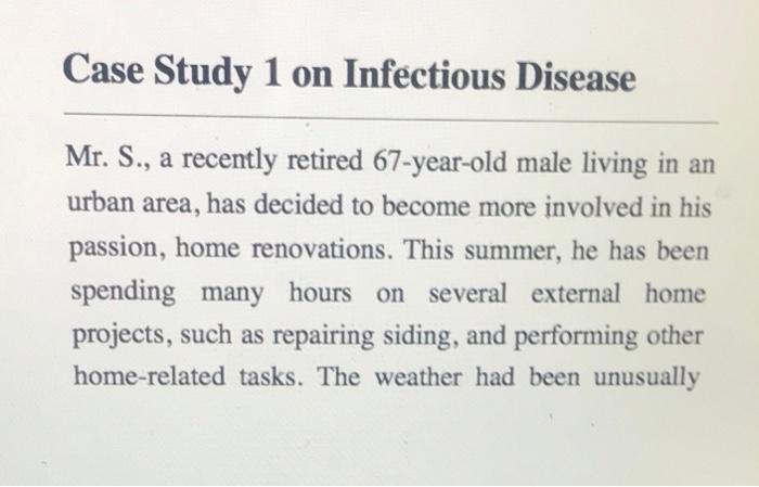 Asnwer the case study 1 questions be specific