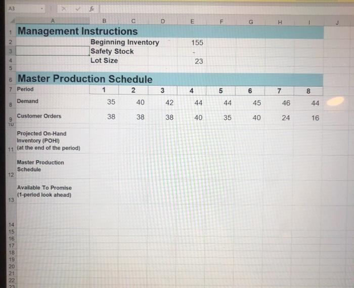 3 f B D E F G - Management Instructions Beginning