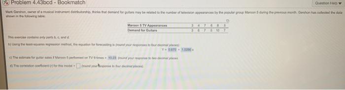 3 7 Question Hoy Problem 4,43bcd - Bookmatch Must