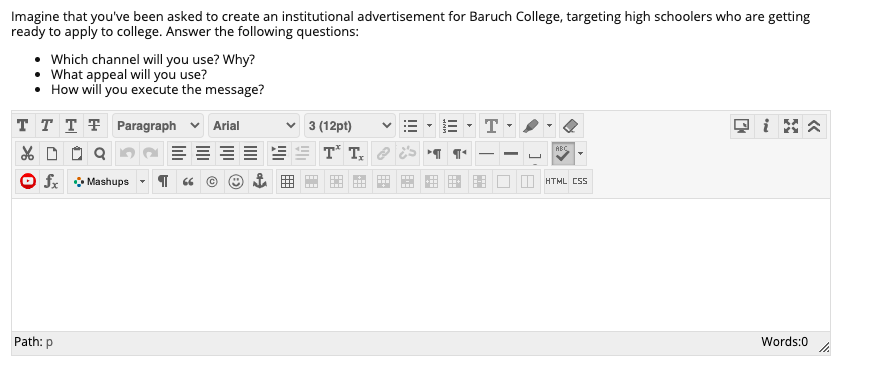 Imagine that you've been asked to create an