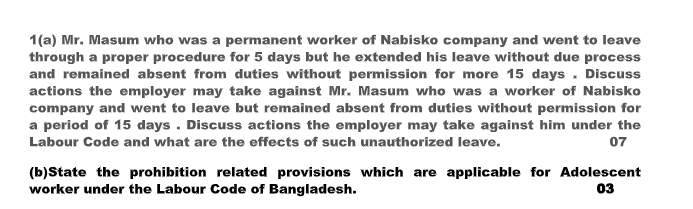 Please answer the perfectly Course Title: Labour