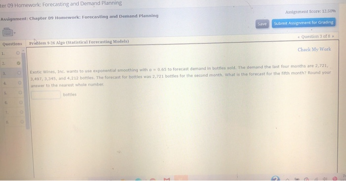 What is the forecast for the 5th month ter 09