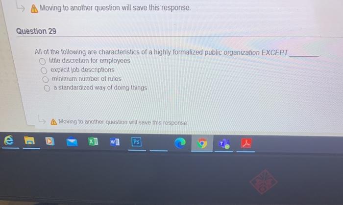 > A Moving to another question will save this