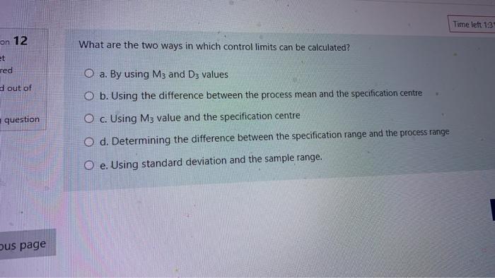 Time left 13 on 12 What are the two ways in which