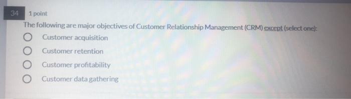 30 1 point Putting product specifications into a