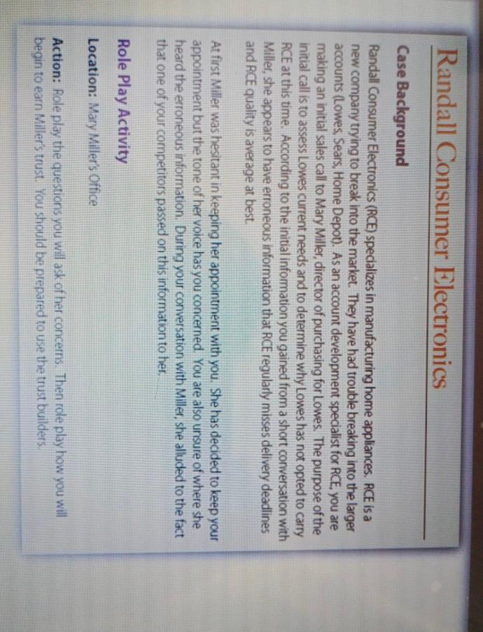 Randall Consumer Electronics Case Background