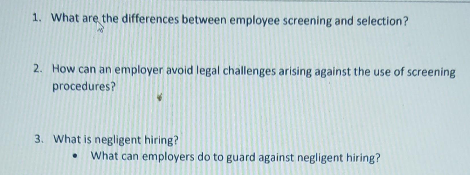 1. What are the differences between employee