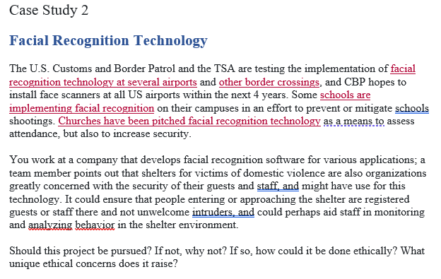 Please read the case study and help me by