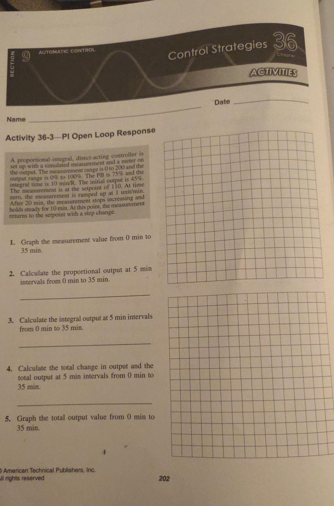36 AUTOMATIC CONTROL Control Strategies Chapter