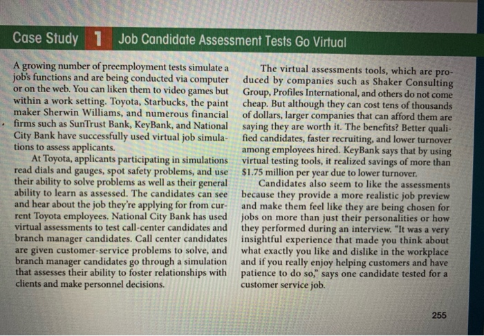 Case Study 1 Job Candidate Assessment Tests Go