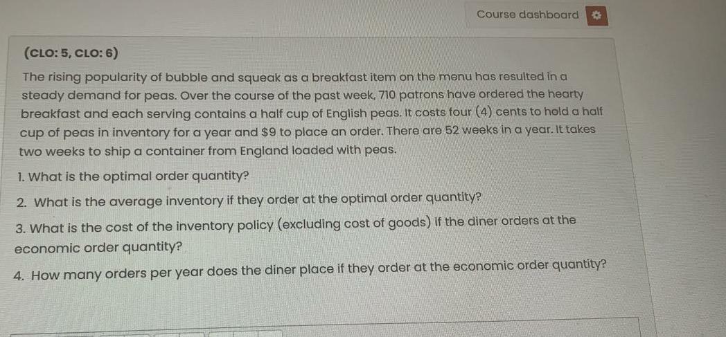 Course dashboard (CLO: 5, CLO:6) The rising