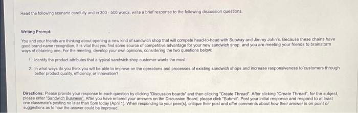 Read the following senano carefully and in