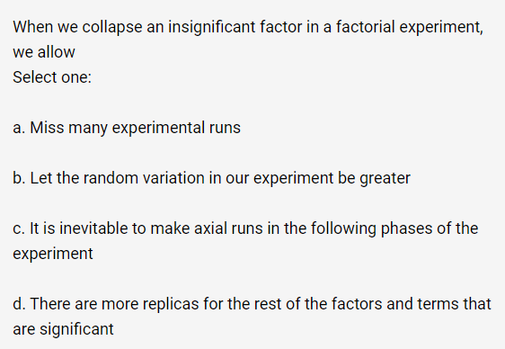 When we collapse an insignificant factor in a