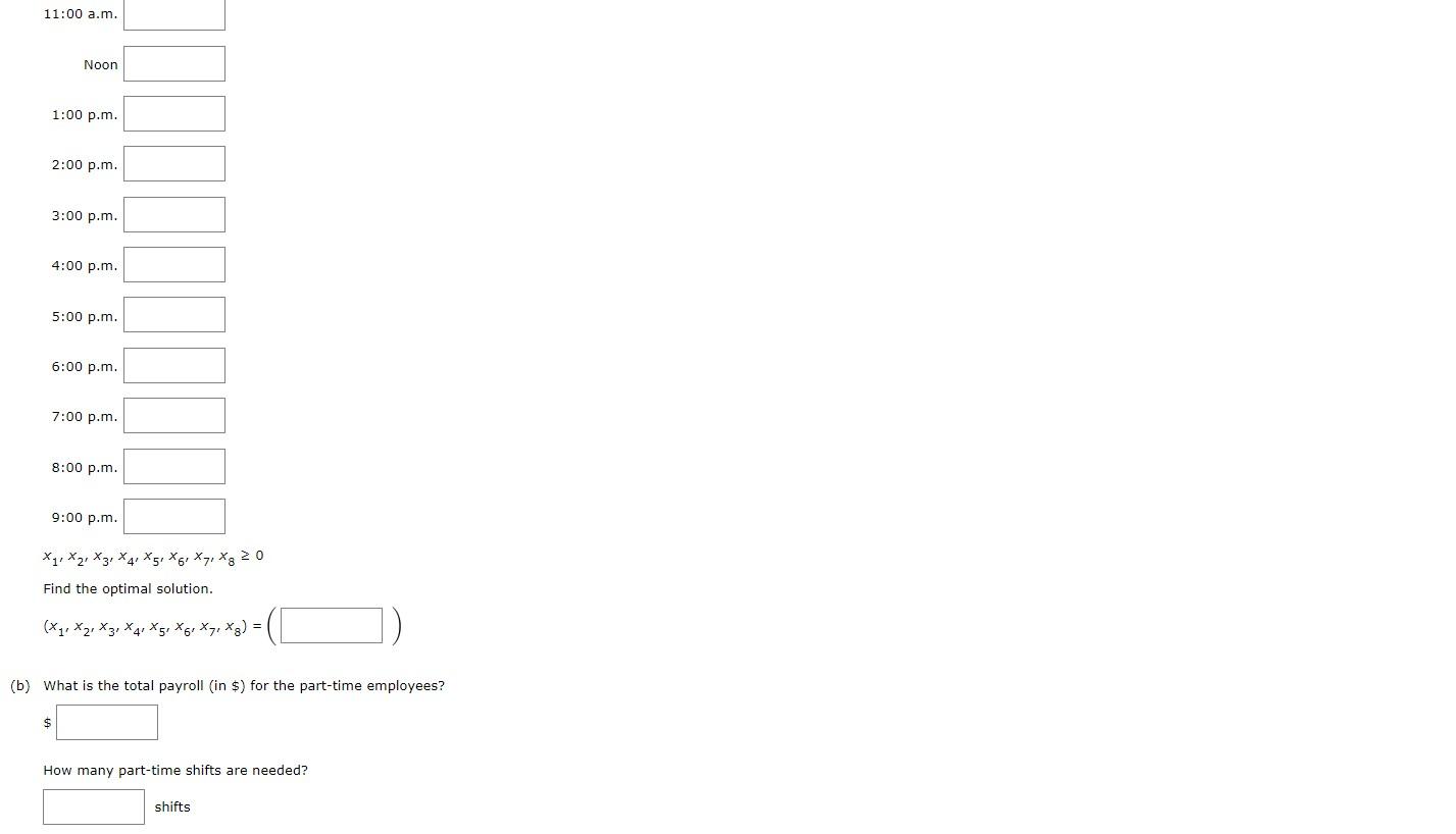 A linear programming computer package is needed.