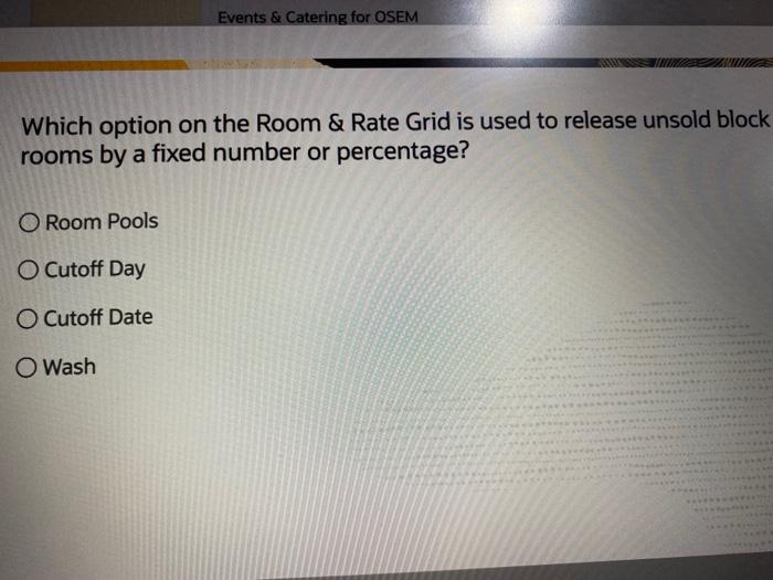 Which button is only shown for a Master Event and